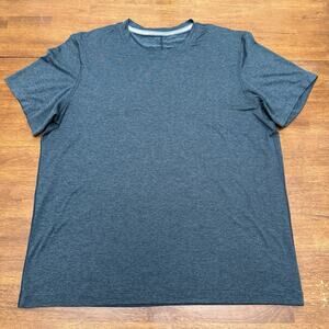 Lululemon Performance Stretch Tshirt Men's XL Dark Gray Running Workout Shirt